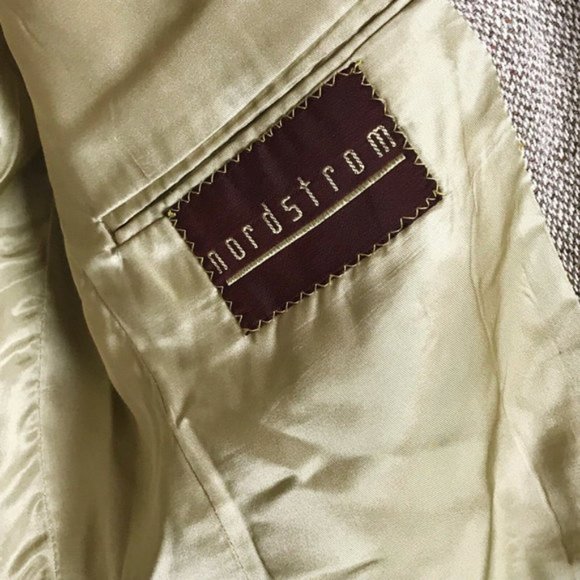 Nordstrom's Light Brown Tan Tweed Blazer Sports - Picture 7 of 10